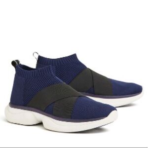 Tory sport bubble sock sneakers in navy and black